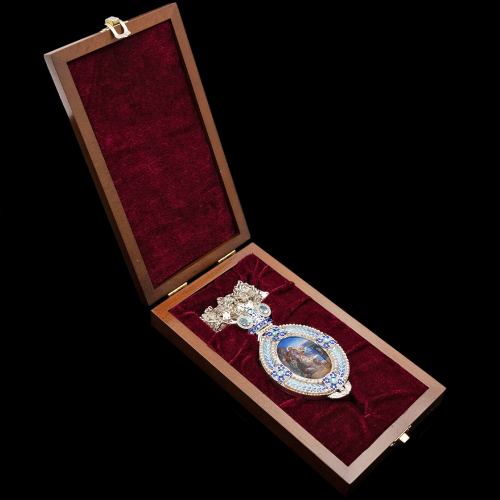 2.7.2535нгэ-1/20 Панагия из серебра 925 пробы фото 2