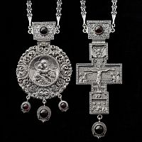 2.7.0138нр/115р-К Архиерейский наперсный комплект серебряный