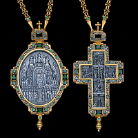 2.7.1107п/52п-К Архиерейский наперсный комплект серебряный 925 пробы