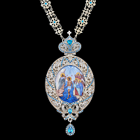 2.7.0505-1/48 Панагия серебряная 925 пробы