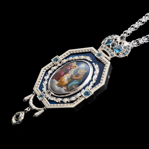 2.7.2951нэ-1/41 Панагия из серебра 925 пробы фото 7