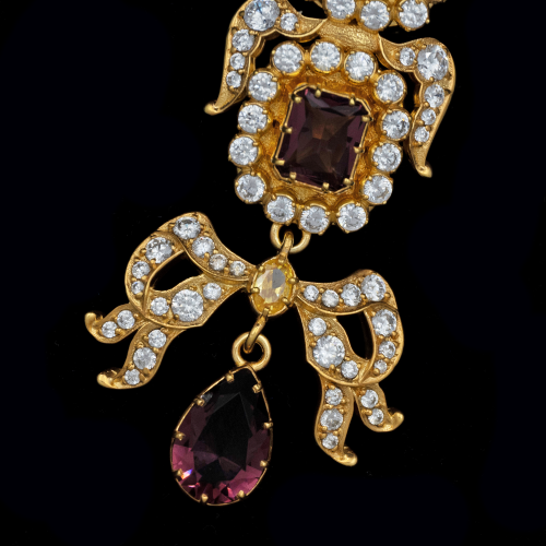 2.10.0633п-1/141п Крест наперсный из серебра 925 пробы в позолоте фото 3