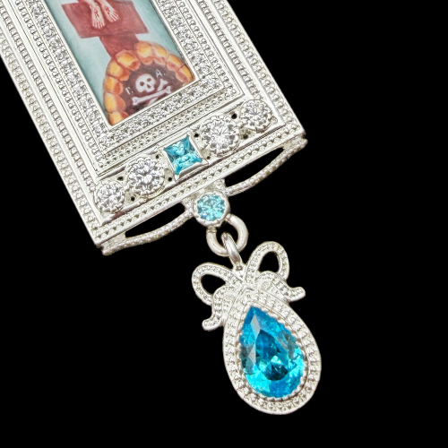 2.10.0273-1/1 Крест наперсный из серебра 925 пробы фото 5