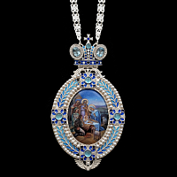 2.7.2535нгэ-1/20 Панагия из серебра 925 пробы