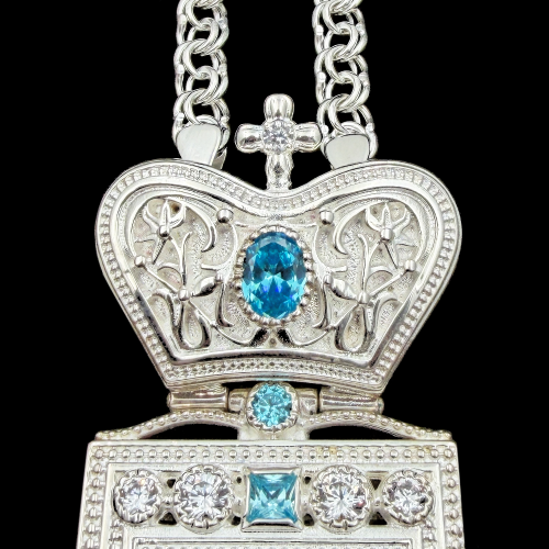 2.10.0273-1/1 Крест наперсный из серебра 925 пробы фото 3