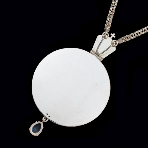 2.7.2026-17/1 Панагия серебряная 925 пробы  фото 2