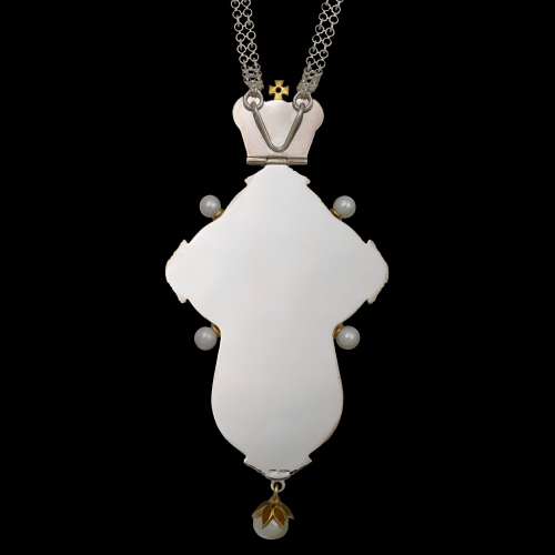 2.10.0585нфгэ-1/63 Крест наперсный из серебра 925 пробы фото 6