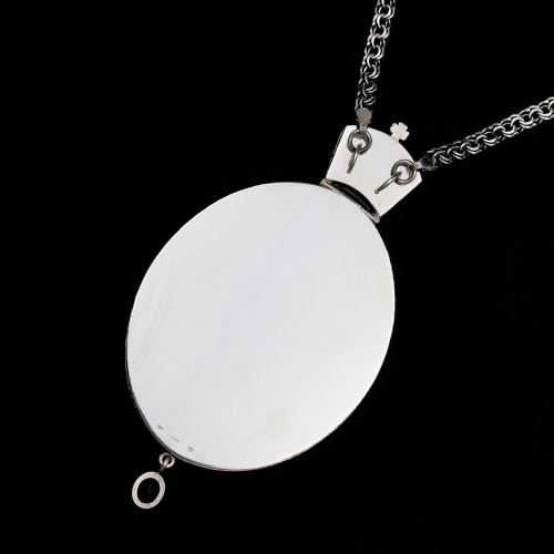 2.7.1145р-1/1р Панагия из серебра 925 пробы фото 6