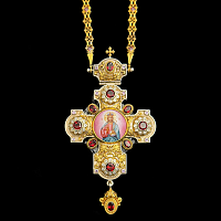 2.10.0297нф-1/52п Крест наперсный из серебра 925 пробы