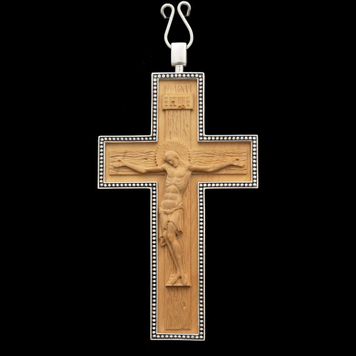2.10.0362р-13 Крест наперсный из серебра 925 пробы