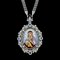 2.7.2524э-1/143 Панагия из серебра 925 пробы 