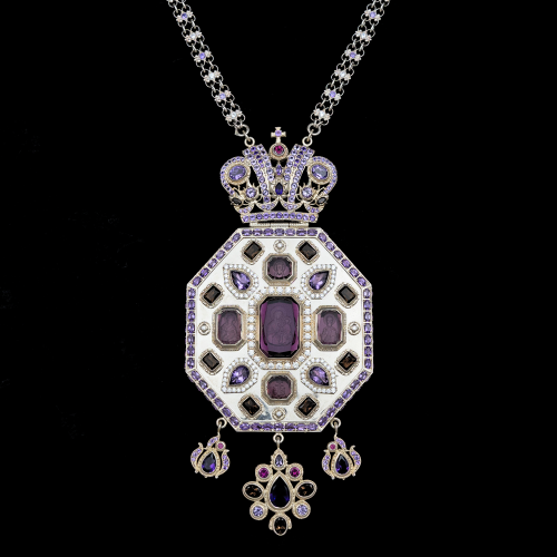 2.7.2118-17/65 Панагия серебряная 925 пробы