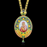 2.7.2232п-1/24п Панагия из серебра 925 пробы в позолоте 