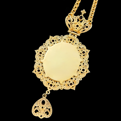 2.7.2536нп-16/1п Панагия из серебра 925 пробы в позолоте фото 2