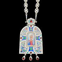 2.7.2124нгэ-1/98 Панагия из серебра 925 пробы