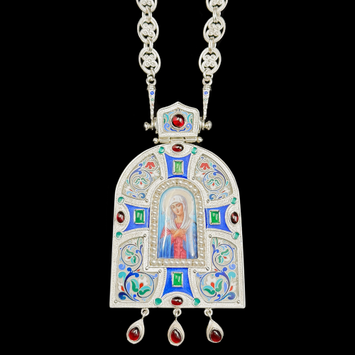 2.7.2124нгэ-1/98 Панагия из серебра 925 пробы