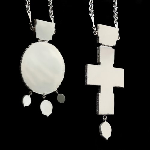 2.7.0138нр/115р-К Архиерейский наперсный комплект серебряный фото 14