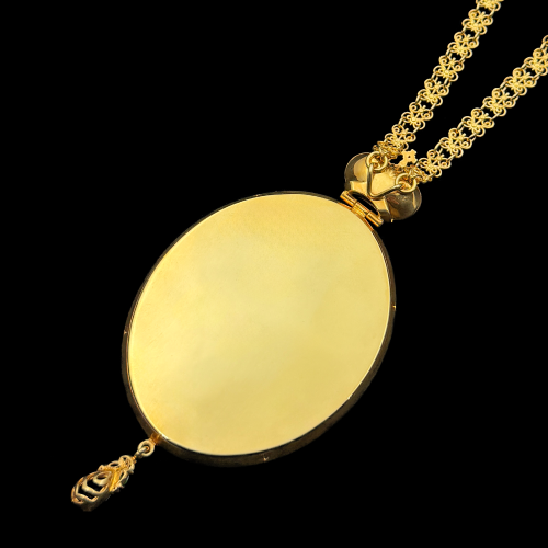 2.7.2232п-1/24п Панагия из серебра 925 пробы в позолоте  фото 2