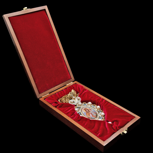 2.7.1120нф-1/44п Панагия из серебра 925 пробы  фото 2