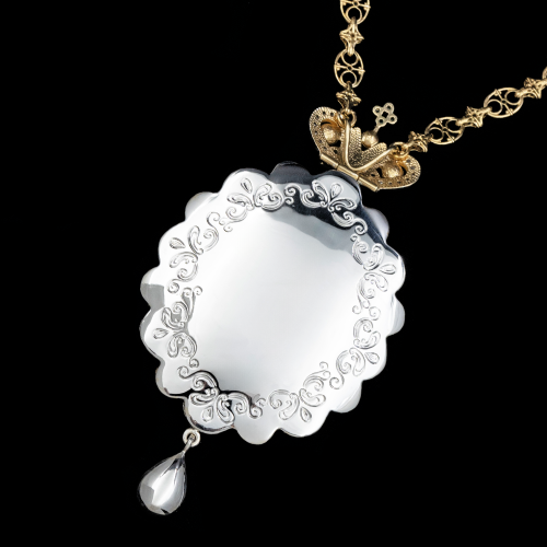 2.7.1120нф-1/44п Панагия из серебра 925 пробы  фото 3