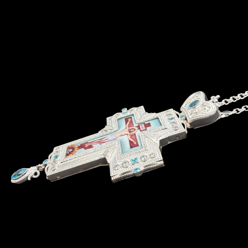 2.10.0273-1/1 Крест наперсный из серебра 925 пробы фото 2