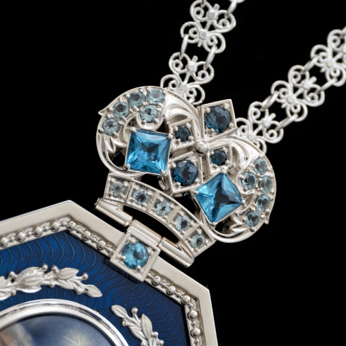 2.7.2951нэ-1/41 Панагия из серебра 925 пробы фото 6