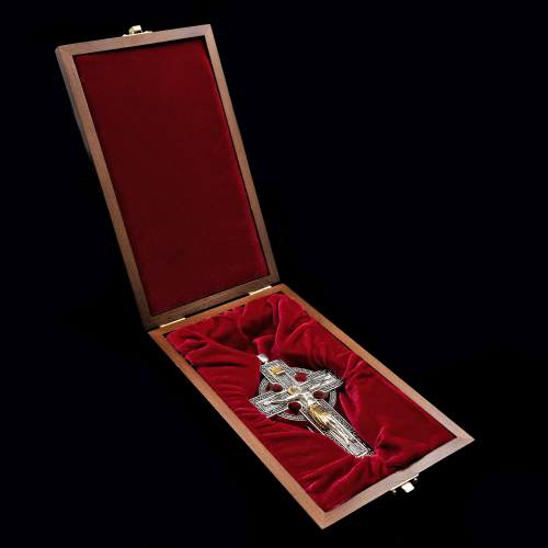 2.10.0307р Крест наперсный из серебра 925 пробы фото 5