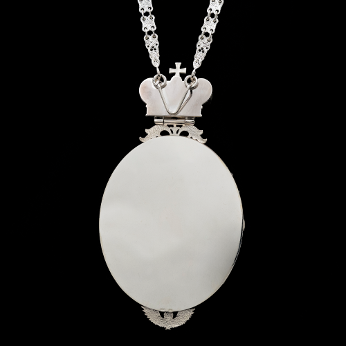 2.7.2535нгэ-1/20 Панагия из серебра 925 пробы фото 3