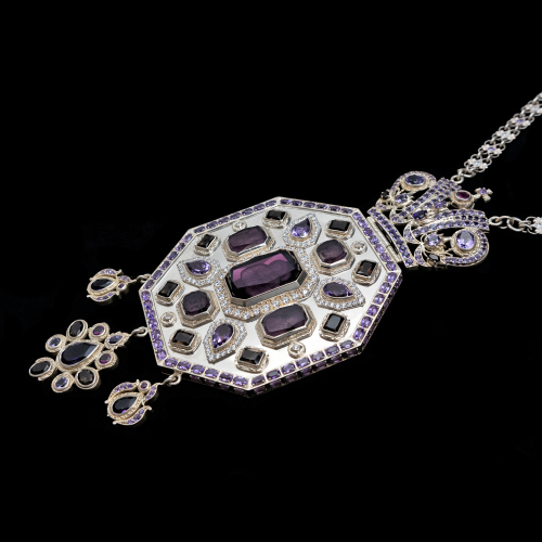 2.7.2118-17/65 Панагия серебряная 925 пробы фото 2