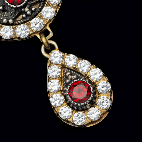 2.10.0191п-1 Крест наперсный из серебра 925 пробы в позолоте фото 4