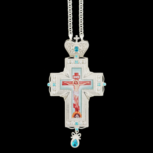 2.10.0273-1/1 Крест наперсный из серебра 925 пробы