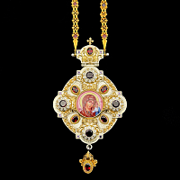 2.7.1135нф-1/52п Панагия из серебра 925 пробы 