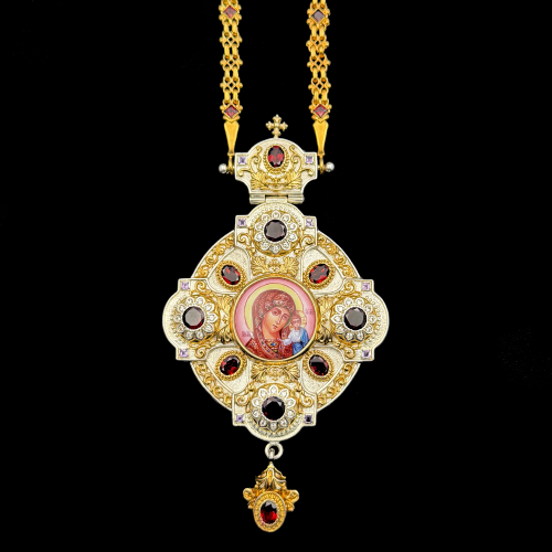 2.7.1135нф-1/52п Панагия из серебра 925 пробы 