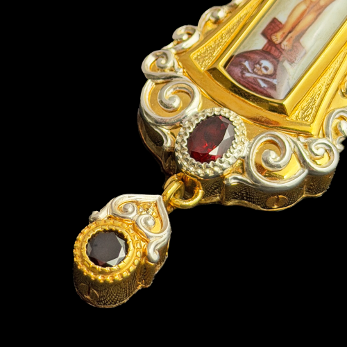 2.10.0323нф-1/98п Крест наперсный из серебра 925 пробы фото 4