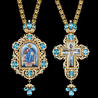 2.7.2067п-1/41п-К Архиерейский наперсный комплект серебряный 925 пробы в позолоте