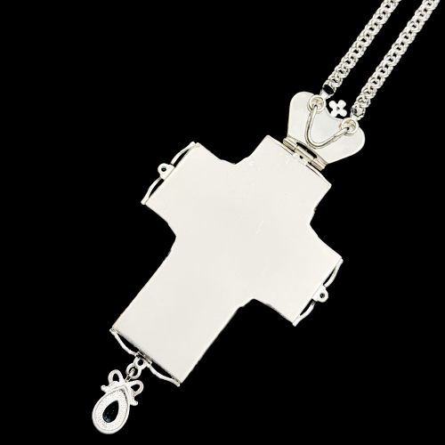 2.10.0273-1/1 Крест наперсный из серебра 925 пробы фото 6