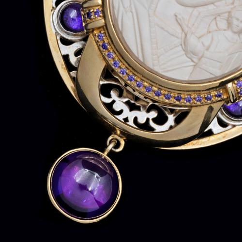 2.7.2277ф-14/113п Панагия серебряная 925 пробы фото 5