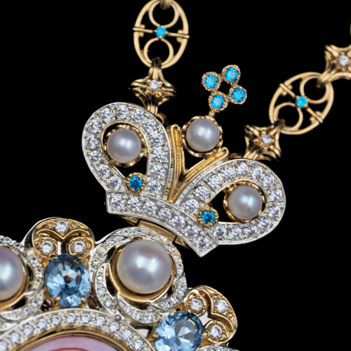 2.7.1120нф-1/44п Панагия из серебра 925 пробы  фото 6