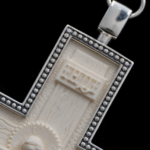 2.10.0362р-14/1р Крест наперсный из серебра 925 пробы фото 4