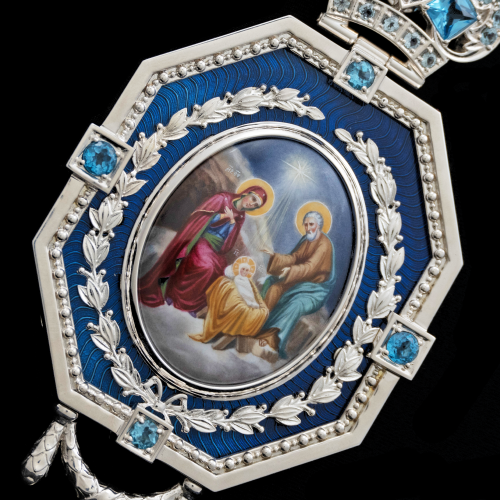 2.7.2951нэ-1/41 Панагия из серебра 925 пробы фото 5