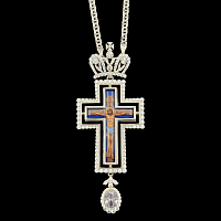 2.10.0669-1/1 Крест наперсный из серебра 925 пробы