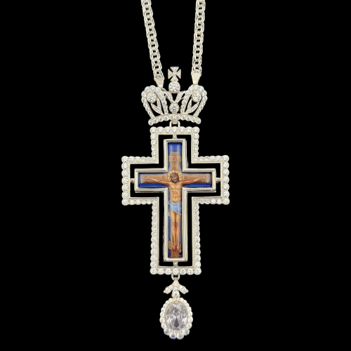 2.10.0669-1/1 Крест наперсный из серебра 925 пробы