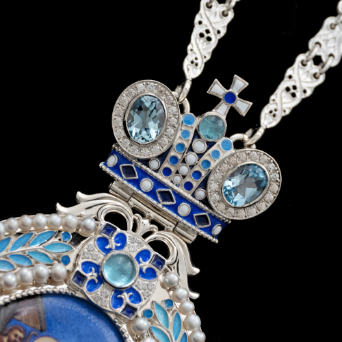 2.7.2535нгэ-1/20 Панагия из серебра 925 пробы фото 6