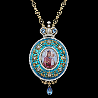 2.7.0630п-1/44п Панагия серебряная 925 пробы в позолоте