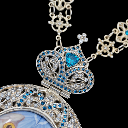 2.7.0505-1/48 Панагия серебряная 925 пробы фото 3