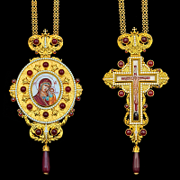 2.7.2649нп-1/41п-К Архиерейский серебряный комплект в позолоте