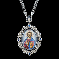 2.7.2524э-1/143 Панагия из серебра 925 пробы 