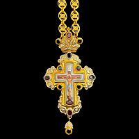 2.10.0323нф-1/98п Крест наперсный из серебра 925 пробы