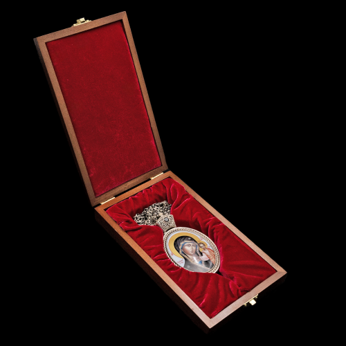 2.7.1145р-1/1р Панагия из серебра 925 пробы фото 7