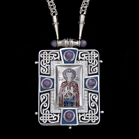 2.7.2351н-25/64 Панагия из серебра 925 пробы в византийском стиле